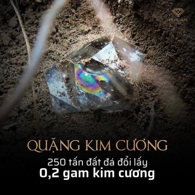 Quặng Kim Cương - 250 tấn đá để đổi lấy 1 carat kim cương