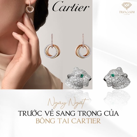 Ngây ngất trước vẻ sang trọng của bông tai Cartier