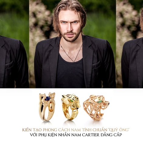 Phong cách chuẩn "quý ông" với nhẫn nam Cartier đẳng cấp
