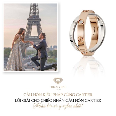 Cầu hôn kiểu Pháp với chiếc nhẫn cầu hôn Cartier đầy ý nghĩa