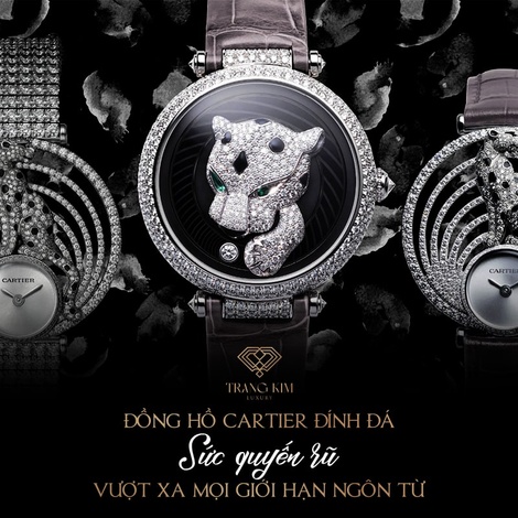 Đồng hồ Cartier đính đá - Sự quyến rũ ngôn từ khó diễn tả