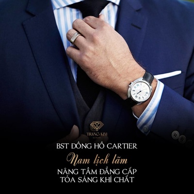 Trở thành hình mẫu lý tưởng với đồng hồ Cartier nam lịch lãm