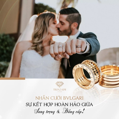 Nhẫn cưới Bvlgari - Sự kết hợp giữa sang trọng và đẳng cấp