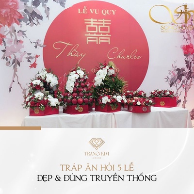 [Tổng hợp] 10+ Tráp ăn hỏi 5 lễ đơn giản - đẹp -  đúng truyền thống