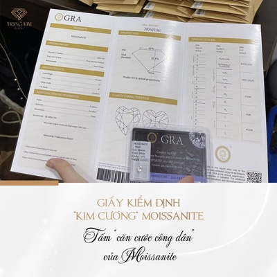 "Giấy Kiểm Định Kim Cương Moissanite" nói lên điều gì?
