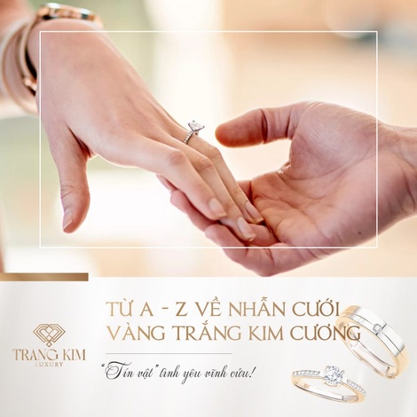 Nhẫn Cưới Vàng Trắng Kim Cương: "Tín vật" tình yêu vĩnh cửu!