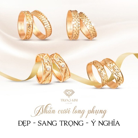 TOP 7+ Mẫu Nhẫn Cưới Rồng Phụng Đẹp, Sang Trọng, Ý Nghĩa