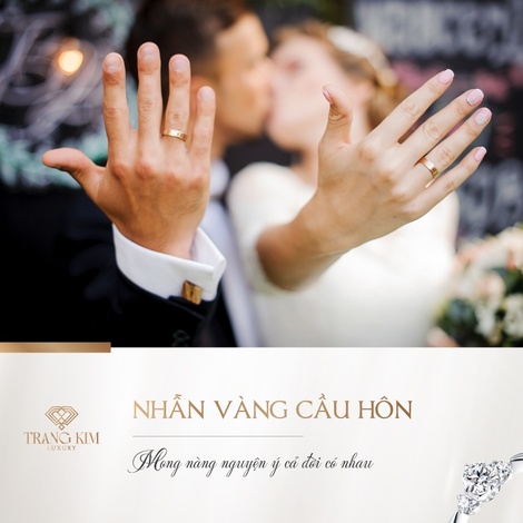 Nhẫn Vàng Cầu Hôn - "Mong nàng nguyện ý cả đời có nhau"!