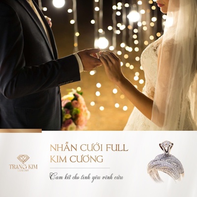 Nhẫn Cưới Full Kim cương - Cam kết cho tình yêu trường tồn