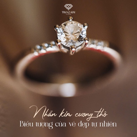 Nhẫn kim cương thô - Biểu tượng của vẻ đẹp tự nhiên