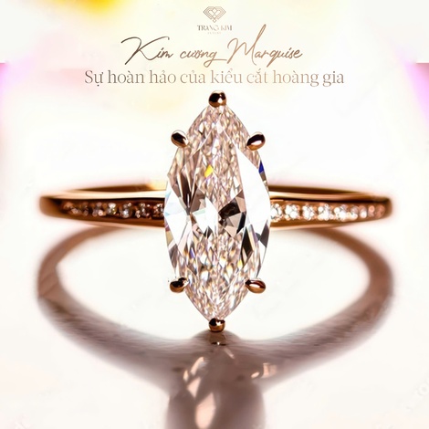 Kim cương Marquise – Sự hoàn hảo của kiểu cắt hoàng gia