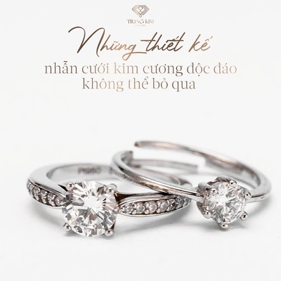 Những thiết kế nhẫn cưới kim cương độc đáo không thể bỏ qua
