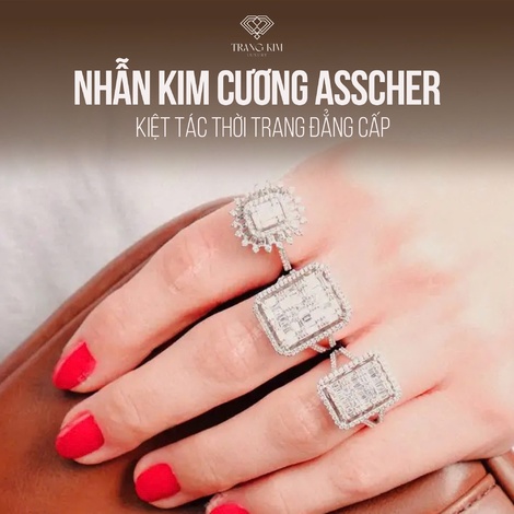 Nhẫn kim cương Asscher – Kiệt tác thời trang đẳng cấp