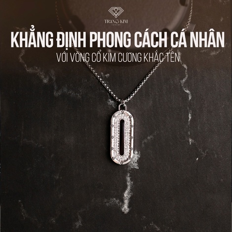 Khẳng định phong cách cá nhân với vòng cổ kim cương khắc tên