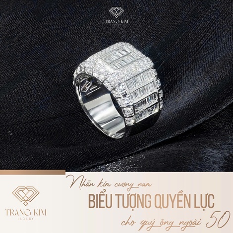 Nhẫn kim cương nam - Biểu tượng quyền lực cho quý ông ngoài 50