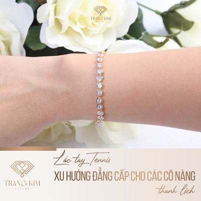 Lắc tay Tennis – Xu hướng đẳng cấp cho các cô nàng thanh lịch
