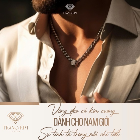 Vòng đeo cổ kim cương dành cho nam giới – Sự tinh tế trong mỗi chi tiết