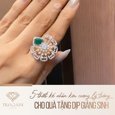 5 thiết kế nhẫn kim cương lý tưởng cho quà tặng dịp Giáng Sinh