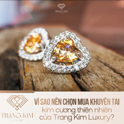 Vì sao nên chọn mua khuyên tai kim cương thiên nhiên của Trang Kim Luxury?