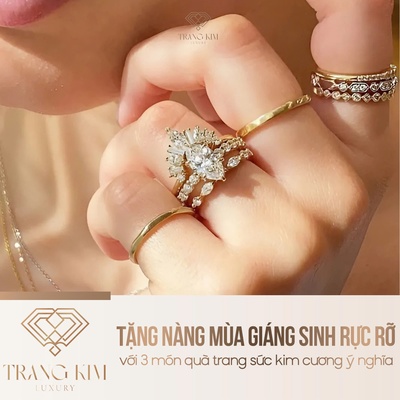 Tặng nàng mùa giáng sinh rực rỡ với 3 món quà trang sức kim cương ý nghĩa