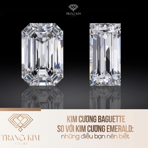 Kim cương Baguette so với kim cương Emerald: những điều bạn nên biết