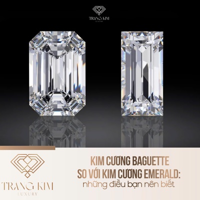 Kim cương Baguette so với kim cương Emerald: những điều bạn nên biết