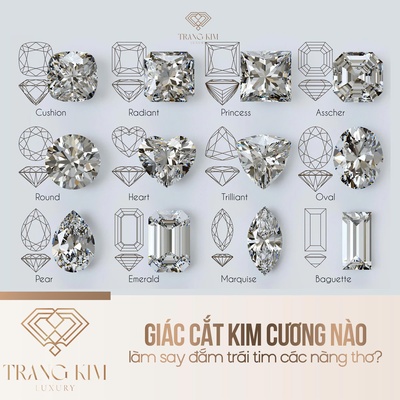 Giác cắt kim cương nào làm say đắm trái tim các nàng thơ?