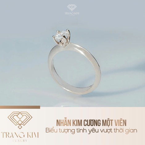 Nhẫn kim cương một viên – Biểu tượng tình yêu vượt thời gian