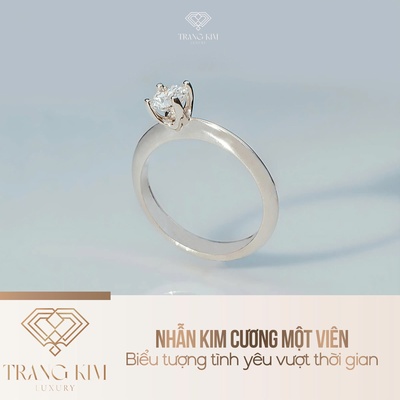 Nhẫn kim cương một viên – Biểu tượng tình yêu vượt thời gian