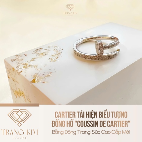 Cartier Tái Hiện Biểu Tượng Đồng Hồ "Coussin de Cartier" Bằng Dòng Trang Sức Cao Cấp Mới