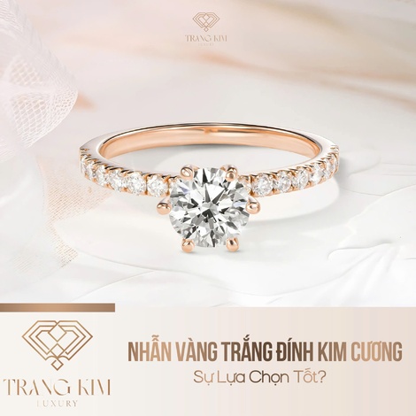 Nhẫn Vàng Trắng Đính Kim Cương – Đâu Là Sự Lựa Chọn Tốt?