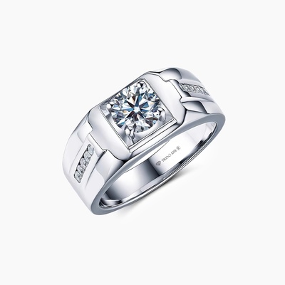 Nhẫn Kim Cương Nam đai tấm RM.2206