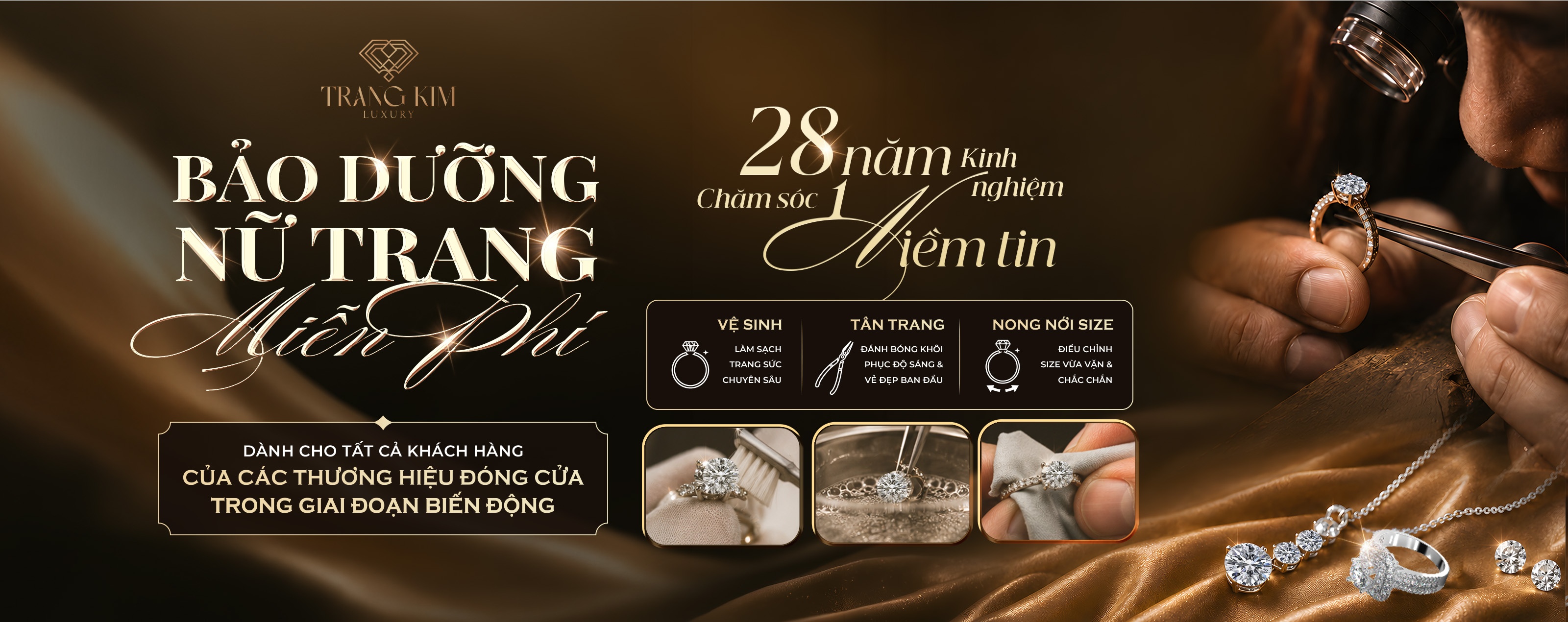 Bảo dưỡng nữ trang miễn phí
