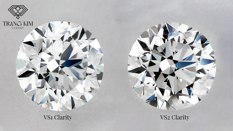 Viên kim cương có độ tinh khiết VS1 và VS2 đẹp mắt