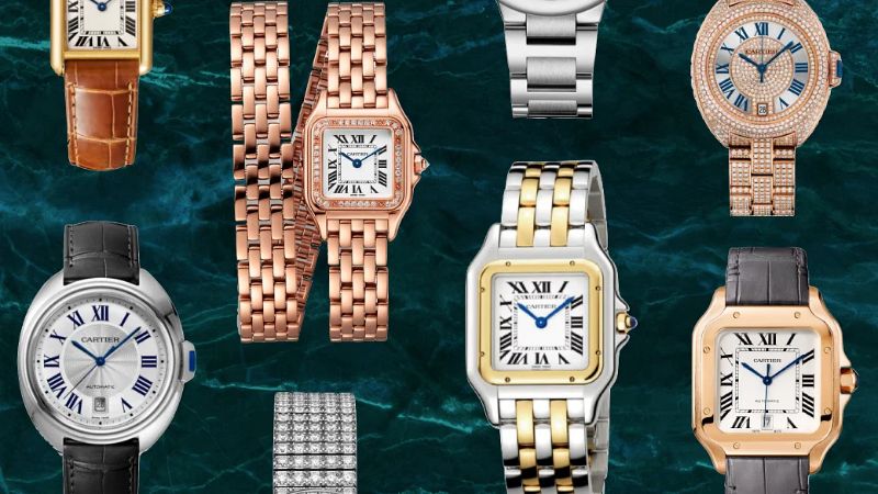 Đồng hồ Cartier đa dạng mẫu mã, kiểu dáng