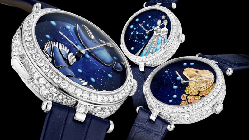 Những chiếc đồng hồ Van Cleef & Arpels thường ẩn chứa những câu chuyện về tình yêu mãnh liệt. 