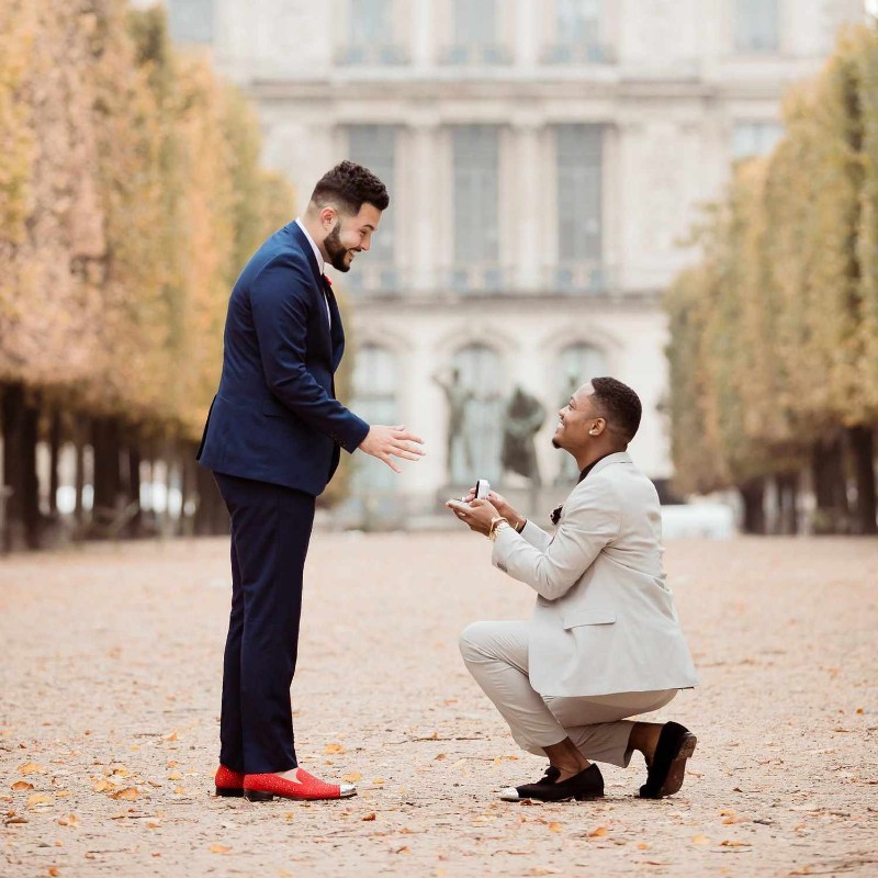 Nhẫn cầu hôn nam được sử dụng phổ biến bởi các cặp đôi LGBT
